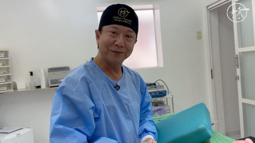 Milton Seigi Hayashi explica que a ginecomastia tem solução cirúrgica eficaz e resultados discretos.